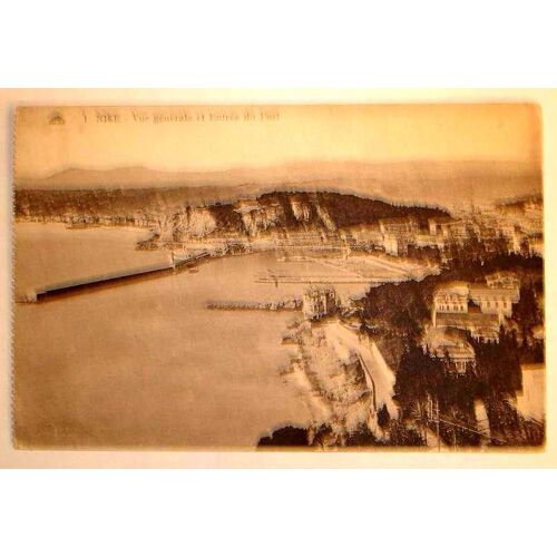 Carte Postale Ancienne Alpes Maritimes Nice Vue Generale Et Entree Du Port