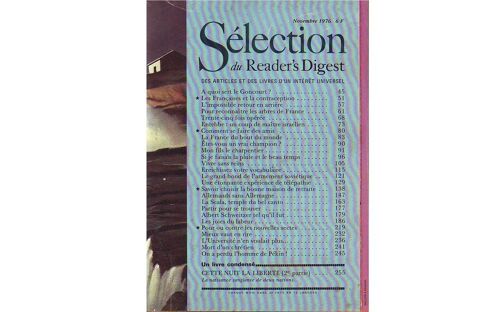 Selection Du Reader's Digest Novembre 1976