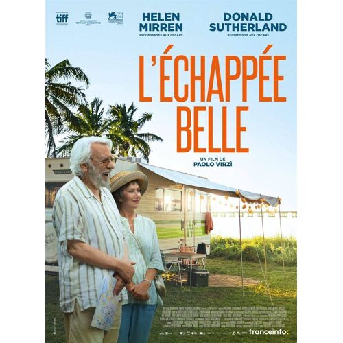 L Echappee Belle (The Leisure Seeker) - Véritable Affiche De Cinéma Pliée - Format 120x160 Cm - De Paolo Virzi Avec Helen Mirren, Donald Sutherland - 2018