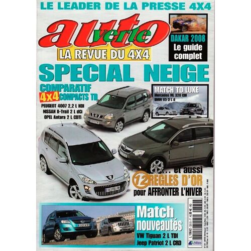 Auto Verte La Revue Du 4x4  N° 320 : Special Neige