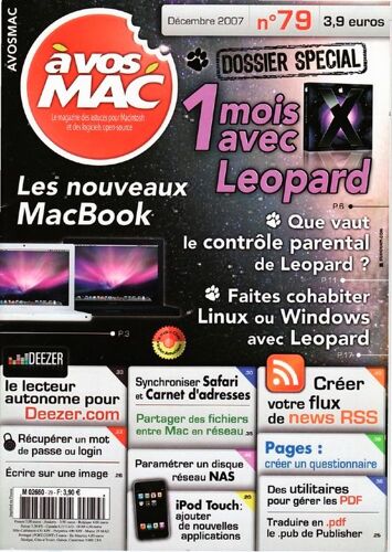 A Vos Mac  N° 79 : 1 Mois Avec Leopard