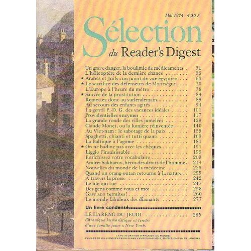 Selection Du Reader's Digest N° 337 : Mai 1974