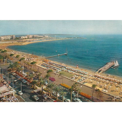 Cannes .Alpes Mme . La Croisette , Sa Plage Et Nouveau Port