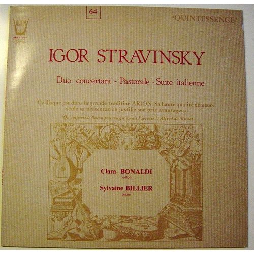 Duo Concertant-Pastorale-Suite Italienne