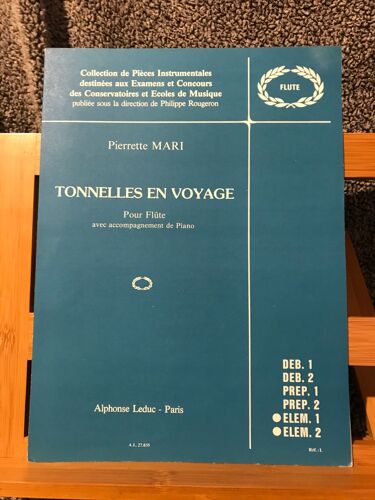 Pierrette Mari Tonnelles En Voyage Pour Flûte Et Piano Partition Éditions Leduc