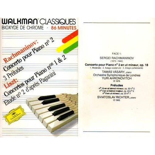 Rachmaninov - Concerto Pour Piano N2 - 3 Preludes - Liszt Concertos Pour Piano N 1 & 2 Etude N 2 D Apres Paganini