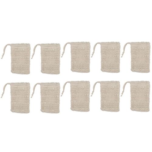 Sac À Savon En Sisal Naturel, Gant En Tissu Naturel, Pour Le Savon Exfoliant, Lot Économique De 10 Unités 9109-May14A21927