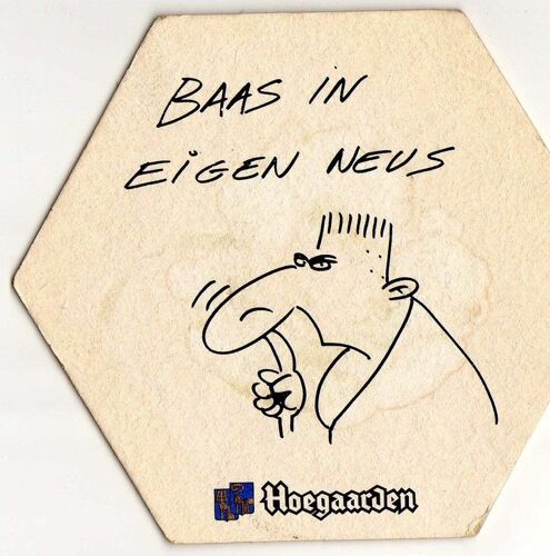 Sous-Bock Humoristique Hoegaarden