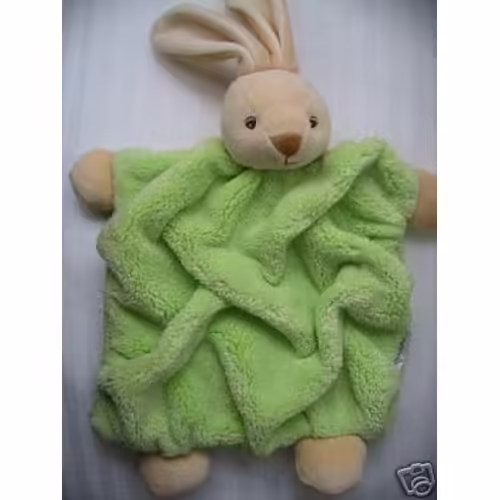 Lapin Doudou Couleur Verte