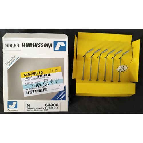 Réverbère En Col De Cygne Simple Viessmann 64906 Prêt À L'emploi N 1 Set-Viessmann