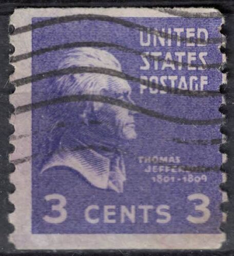 Etats Unis 1939 Oblitéré Used Thomas Jefferson Troisième Président Su
