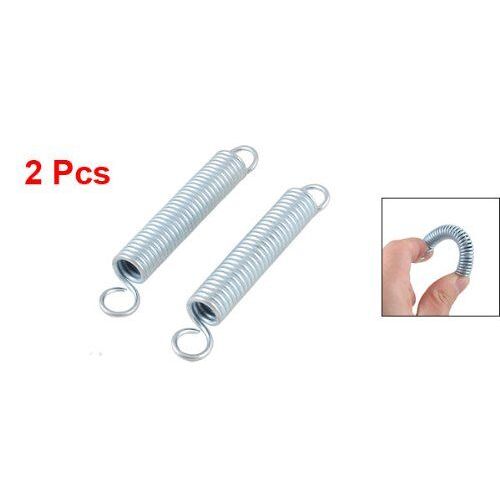Sodial(R) 2 Pièces Ton Argent Tension Bobine Extension Ressort Crochet