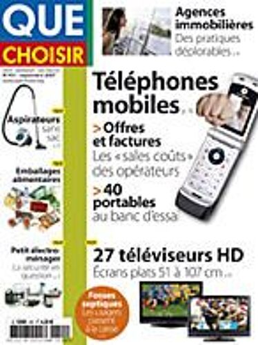 Que Choisir  N° 451 : Téléphones Mobiles