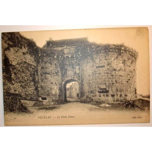 Carte Postale Ancienne Vezelay Yonne La Porte Neuve