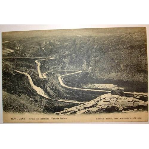 Carte Postale Ancienne Mont Cenis .Route Des Echelles Versant Italien