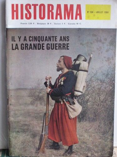 Historama  N° 154 : Il Y A 50 Ans  La Grande Guerre