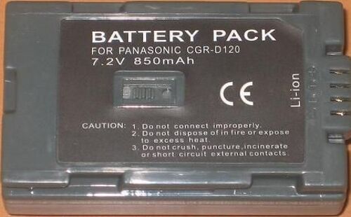 Batterie pour PANASONIC CGR-D120 1100mAh Li-Ion 7,2V