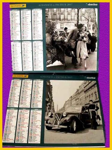 Doisneau /,Sartoni, Traction,Calendrier  2007, La Poste