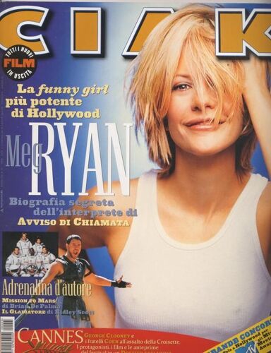 Ciak (Edition Italie) / 05-2000 N° 5 : Marilyn Monroe (8p) - Monica Bellucci (1,5p) - Asia Argento (2p) - Russell Crowe (5p) - Adrien Brody (1p) - Dennis Quaid (1,5p) - Isabella Rossellini (1p)