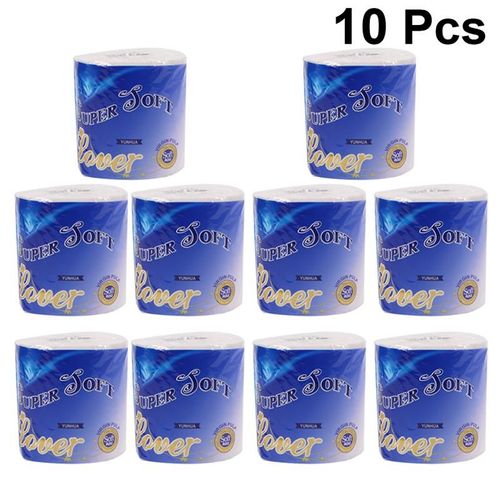 10 Rouleau D'un Ensemble Papier Hygienique Durable Menage Rouleau Papier Toilette Pate Melangee Papier De Soie Souple Pour Hôtel À La Maison