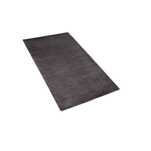 Tapis En Viscose Gris Foncé 80 X 150 Cm Gesi Ii