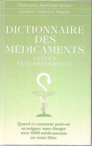 Dictionnaire Des Médicaments Vendus Sans Ordonnance
