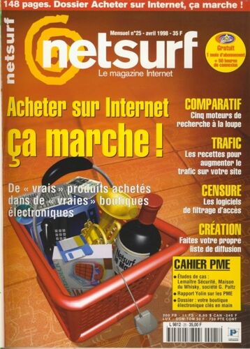 Netsurf Le Magazine Internet  N° 25 : Acheter Sur Internet, Ça Marche