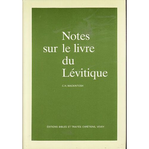 Notes Sur Le Livre Du Levitique