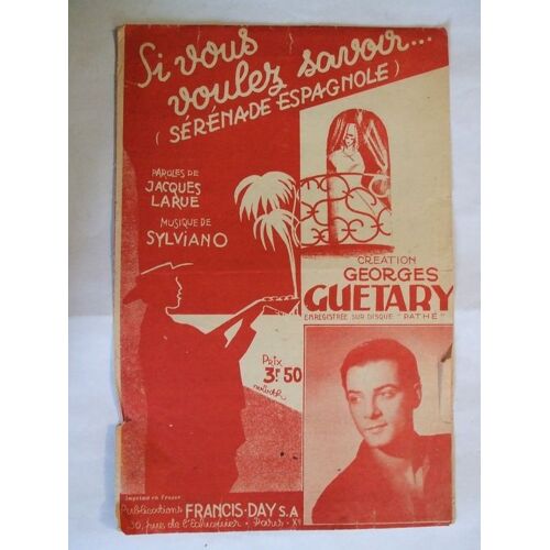 Si Vous Voulez Savoir(Sérénade Espagnole)