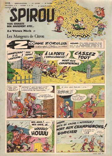 Spirou Magazine N° 1112 : Spirou Magazine 06/08/1959