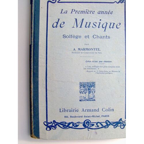 La Première Année De Musique Solfège Et Chants