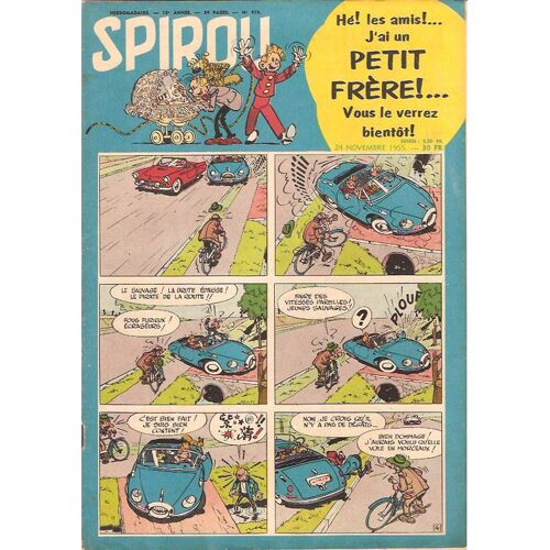 Spirou  N° 919 : Spirou A Un Petit Frère.