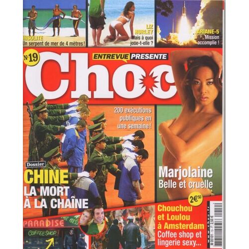 Choc / 24-02-2005 N° 19 : Jude Law (2p) - Ben Affleck / Jennifer Garner (2p) - David Beckham (2p) - Liz Hurley (2p) - Pamela Anderson (2p) - Britney Spears (1p) - Sharon Stone (1p)