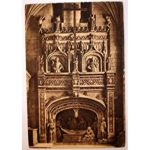 Carte Postale Ancienne Abbaye St Pierre De Solesmes Sarthe Les Saints De Solesmes L Ensevelissement Du Christ 1496