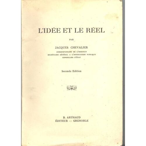 L'idee Et Le Reel