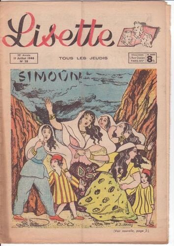 Lisette ( 28e Année - 11 Juillet 1948 )  N° 28 : " Simoûn "