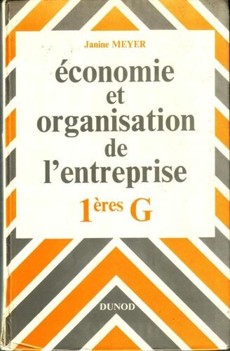 Economie Et Organisation De L'entreprise 1ères G