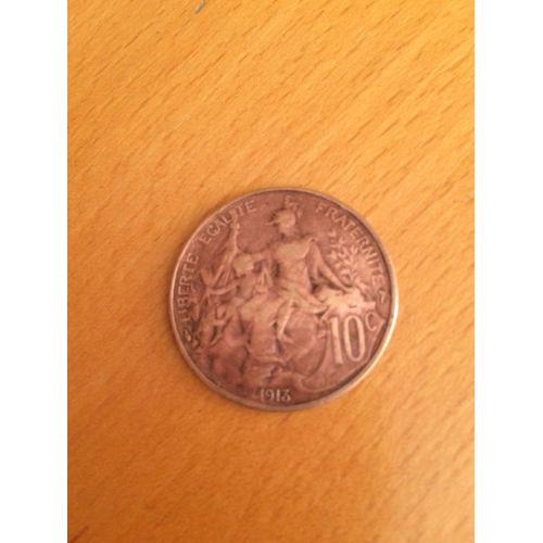 Vends Piece 10 Cts Bronze Annee 1913
