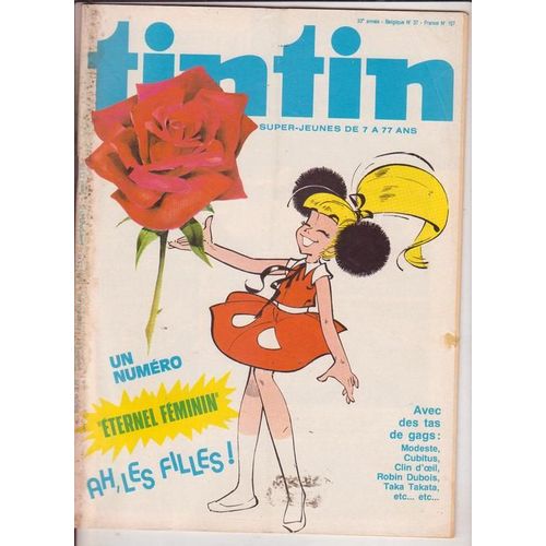 Tintin 33° Annee N° 157 : Eternel Feminin Ah Les Filles