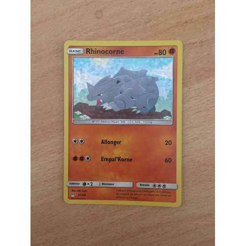 (419) Rhinocorne 31/40 Pokemon