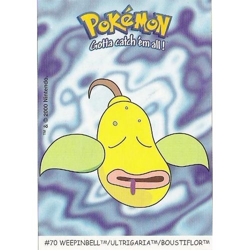 Boustiflor (N°70) Carte Pokémon Dunkin "Boomer" (Stickers)