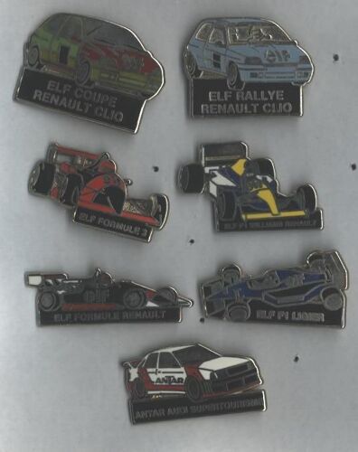 Pin's Voitures Renault Clio Elf : Lot De 7 Pin's