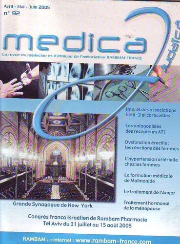 Medical  N° 92 : Dysfonction Erectile  Les Reactions Des Femmes - Le Traitement De L Angor - L Hypertension Arterielle Chez Les Femmes