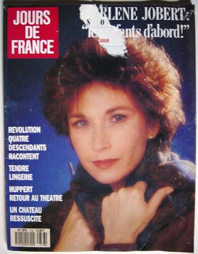 Jours De France  N° 1778 : Marlène Jobert : Les Enfants D'abord
