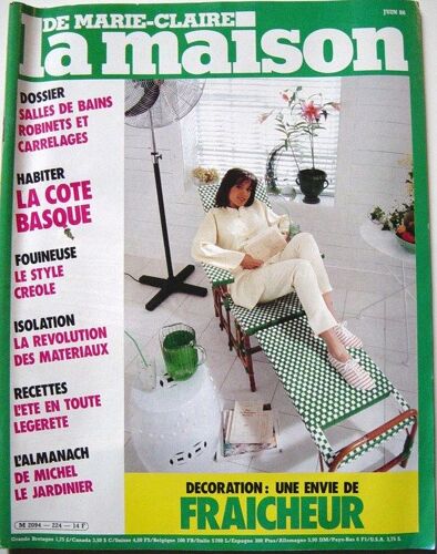 La Maison De Marie-Claire  N° 224 : Décoration : Une Envie De Fraicheur