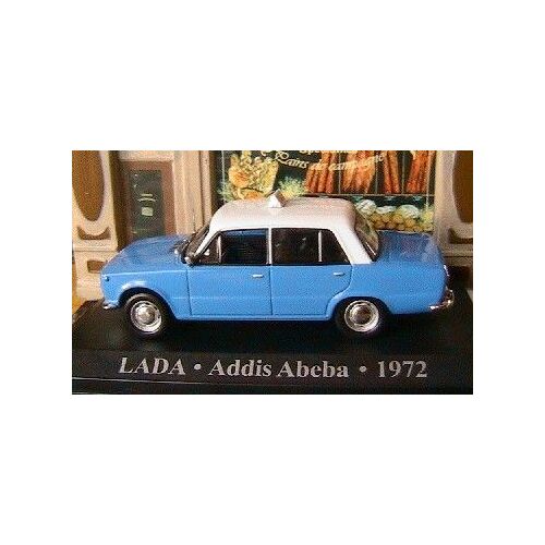 Lada Taxi Addis Abeba Ethiopie 1972 1/43 Bleu Blue New-Altaya