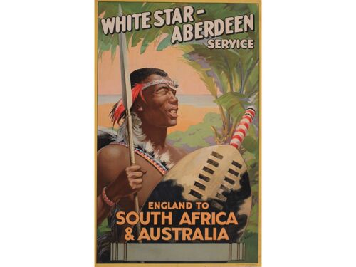 Affiche Afrique Du Sud Australie