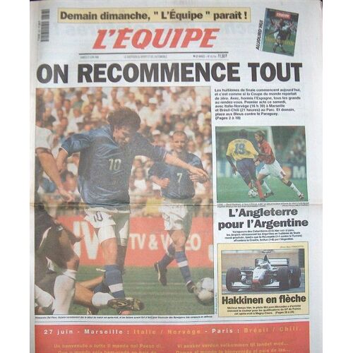 L'equipe  N° 16216 : On Recommence Tout