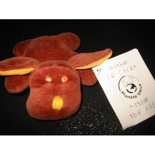 Chien Mini Doudou Pouet-Pouet Marron Air France Arthur Le Chien Planète Bleue
