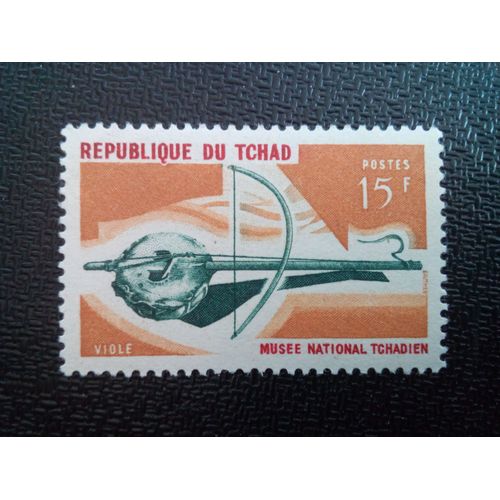 Timbre Tchad Yt 117 Instruments De Musique Alto 1965 ( 090304 )